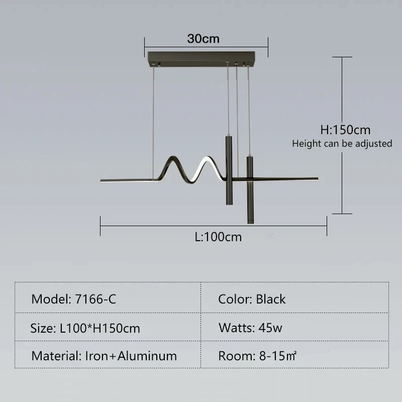Suspension Moderne à Led Au Design Minimaliste élégant 18 Suspension Moderne à Led Au Design Minimaliste élégant – Image 16