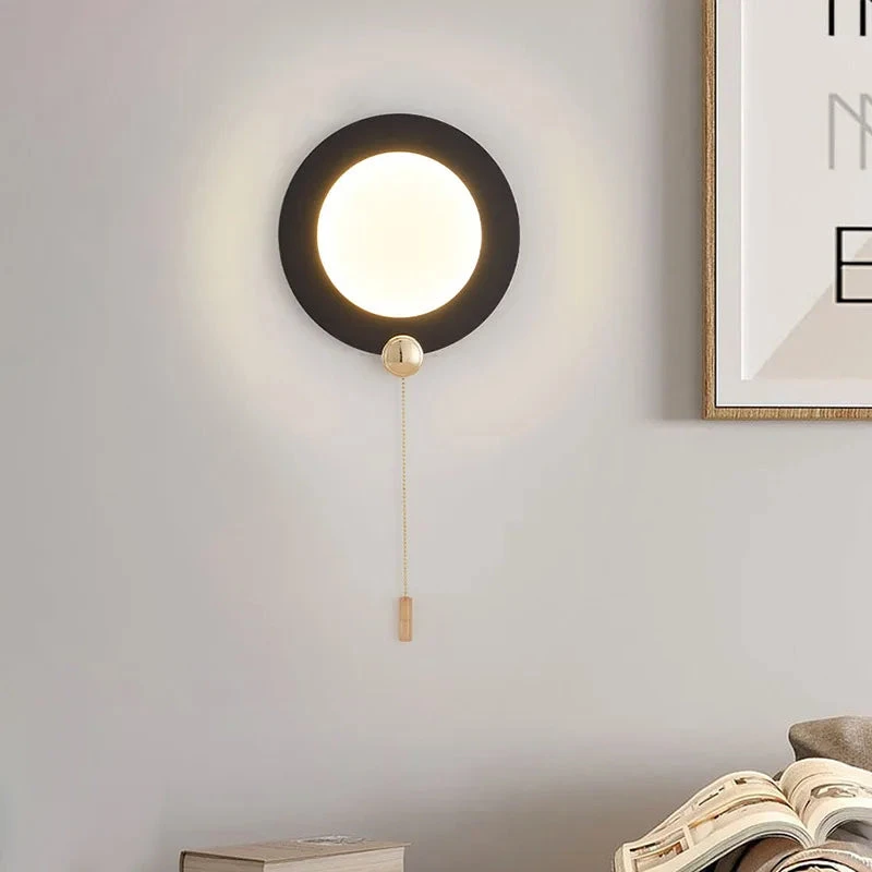 Applique Murale Ronde Créative Pour Chambre à Coucher 4 Applique Murale Ronde Créative Pour Chambre à Coucher – Image 2