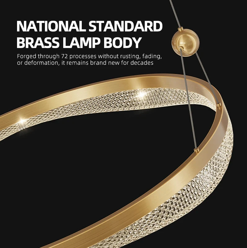 Lustre Moderne à Led Pour Décoration Intérieure élégante Et Contemporaine 5 Lustre Moderne à Led Pour Décoration Intérieure élégante Et Contemporaine – Image 4