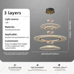 Lustre Suspendu En Aluminium à Led Pour Intérieur 24 Lustre Suspendu En Aluminium à Led Pour Intérieur -Lumeers Boutique S294e06b3e36e4558832dc2111271127ab