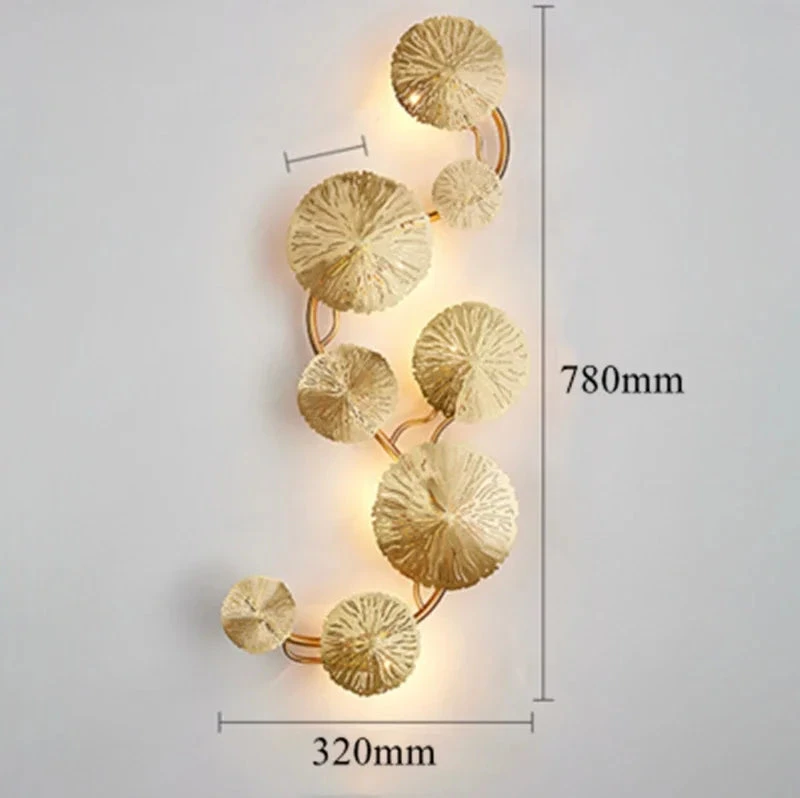 Applique Murale Moderne En Forme De Feuille De Lotus 12 Applique Murale Moderne En Forme De Feuille De Lotus – Image 10