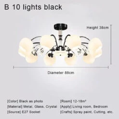 Lustre En Cristal Nordique à Led Pour Décoration Intérieure Moderne 32 Lustre En Cristal Nordique à Led Pour Décoration Intérieure Moderne -Lumeers Boutique S2c51f1ceecce47e68565919293103bd9L