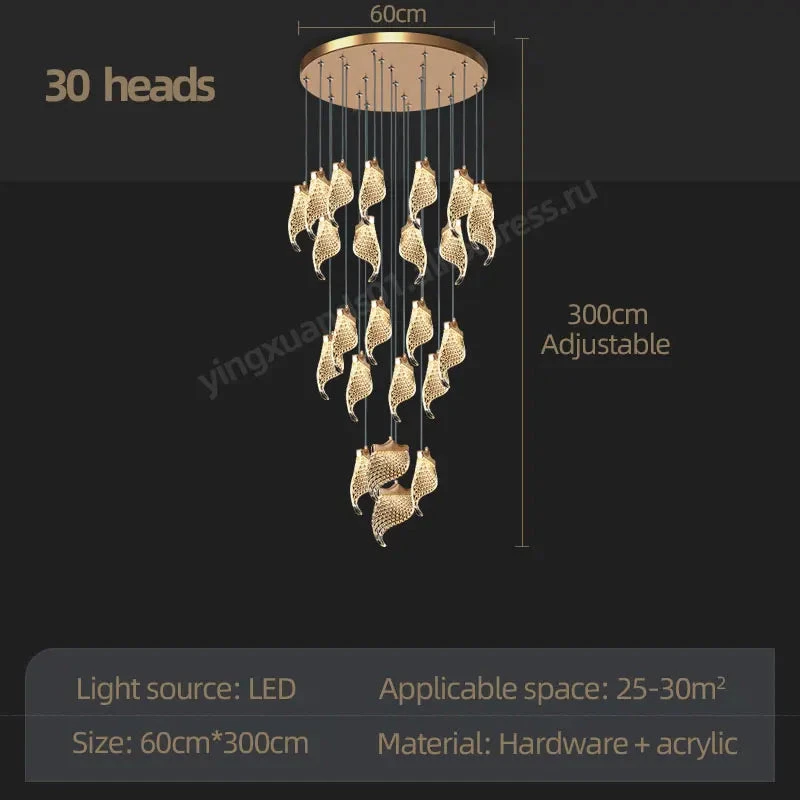 Lustre Led Suspendu Pour éclairage Moderne Intérieur 9 Lustre Led Suspendu Pour éclairage Moderne Intérieur – Image 7