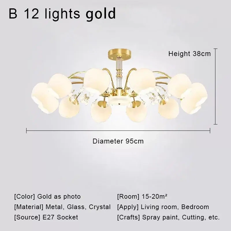 Lustre En Cristal Nordique à Led Pour Décoration Intérieure Moderne 13 Lustre En Cristal Nordique à Led Pour Décoration Intérieure Moderne – Image 11