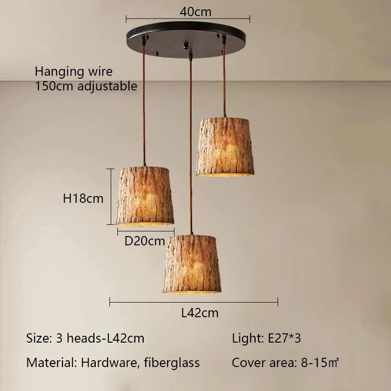 Suspension En Imitation Bois Style Japonais Wabi Sabi Décor Rétro 13 Suspension En Imitation Bois Style Japonais Wabi Sabi Décor Rétro – Image 11