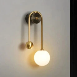 Applique Murale Moderne En Verre Avec Abat-jour Led Décoratif