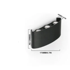 Applique Murale Industrielle LED Incurvé Davia 15 Applique Murale Industrielle LED Incurvé Davia -Lumeers Boutique S321f0aaa30c54eb484141063674bc37fv