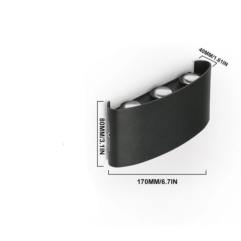 Applique Murale Industrielle LED Incurvé Davia 9 Applique Murale Industrielle LED Incurvé Davia – Image 7