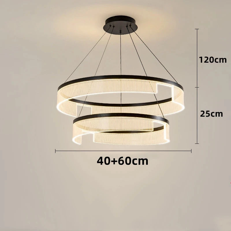 Lustre à Led Circulaire En Aluminium Et Acrylique Pour Intérieur Décoratif 13 Lustre à Led Circulaire En Aluminium Et Acrylique Pour Intérieur Décoratif – Image 11