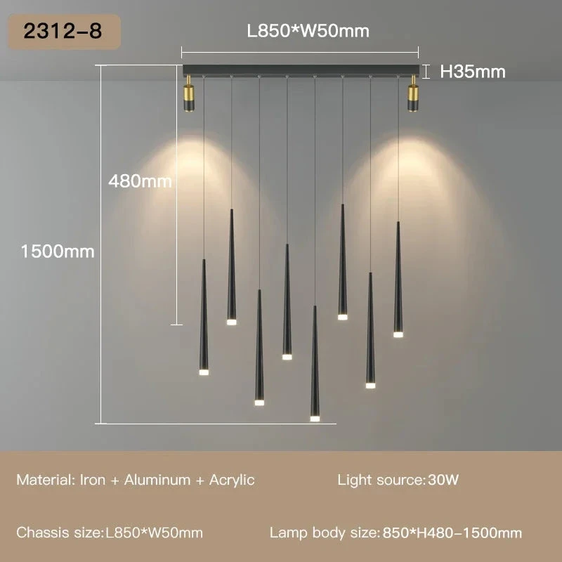 Lustre Moderne à Led Pour Décoration D'intérieur Haut De Gamme 19 Lustre Moderne à Led Pour Décoration D'intérieur Haut De Gamme – Image 17