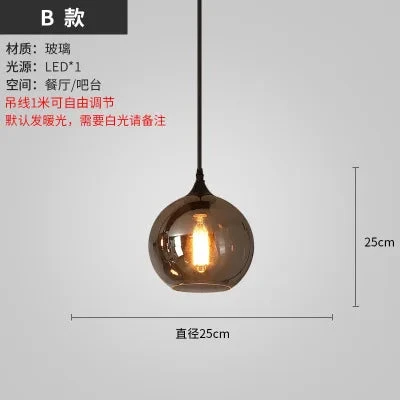 Lustre Nordique En Verre Pour éclairage Moderne De Restaurant Et Café 15 Lustre Nordique En Verre Pour éclairage Moderne De Restaurant Et Café – Image 13