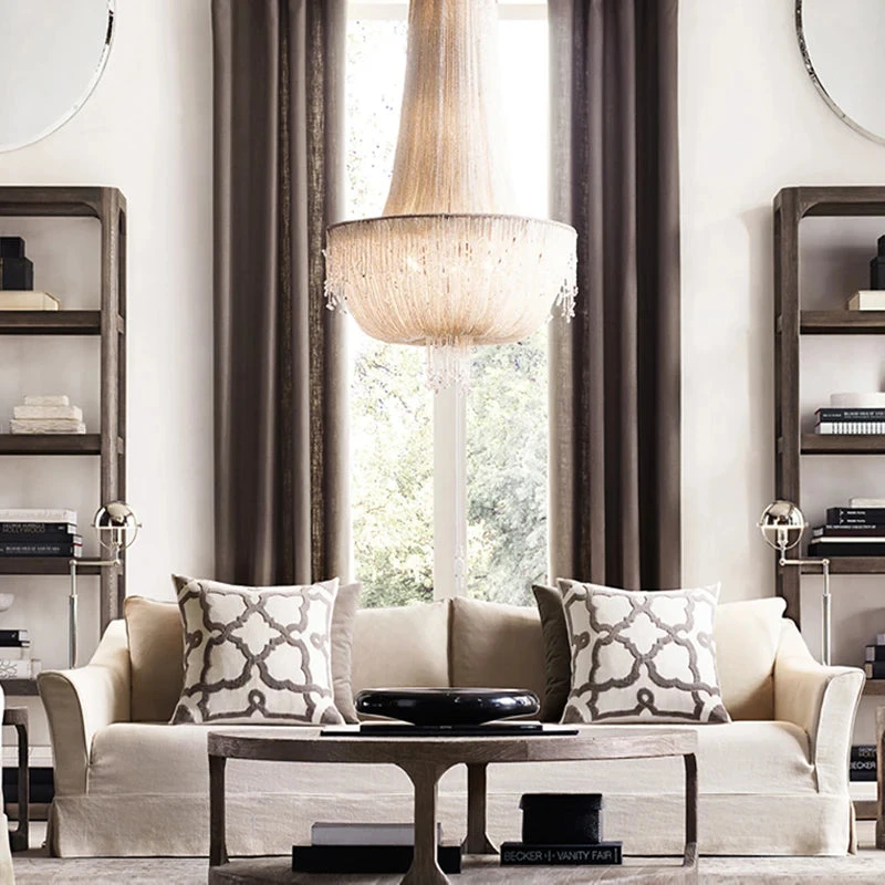 Suspension En Cristal Transparent Au Design Rétro Et Luxueux 5 Suspension En Cristal Transparent Au Design Rétro Et Luxueux – Image 3