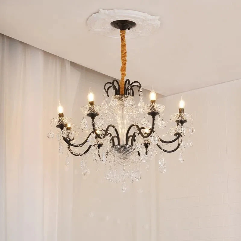 Lustre Vintage à LED En Cristal Pour Un éclairage élégant 6 Lustre Vintage à LED En Cristal Pour Un éclairage élégant – Image 4