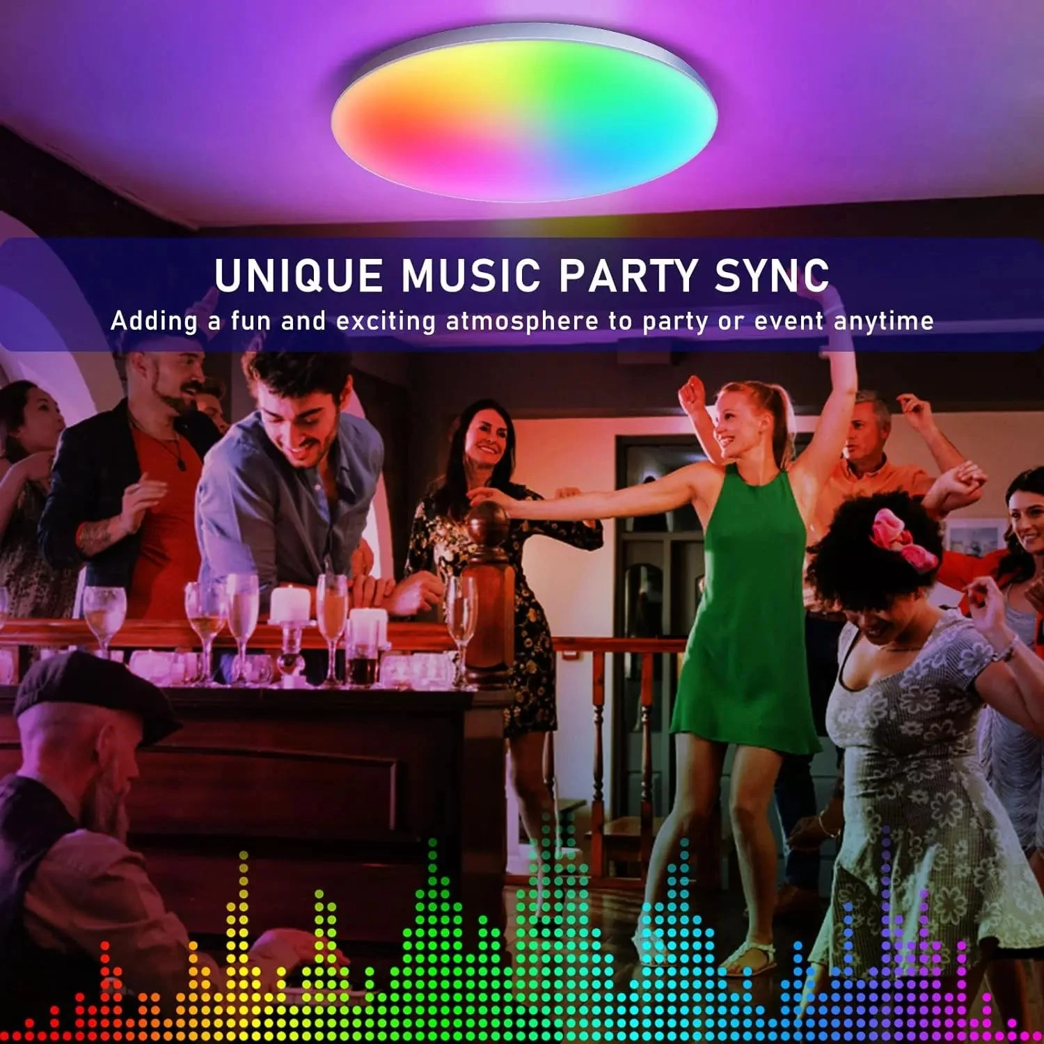 Plafonnier Led Intelligent Tuya Zigbee Avec Commande Vocale Et Application 5 Plafonnier Led Intelligent Tuya Zigbee Avec Commande Vocale Et Application – Image 3