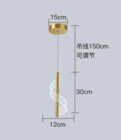 Suspension Led Design En Forme De S Pour Décoration Intérieure élégante -Lumeers Boutique S364186f87edc4a75bc96d3661ab1f76fs