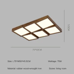Lustre En Bois Carré à Led éclairage Intelligent Dimmable 28 Lustre En Bois Carré à Led éclairage Intelligent Dimmable -Lumeers Boutique S37b7d786e2ce48b6854afedb29879a05M a13d3014 7d07 480a a2a4 6e5512aec878