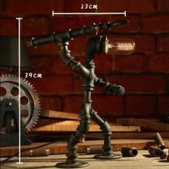 Lampe à Poser Industrielle LED Figure Robotique Métallique Nile -Lumeers Boutique S3800c479cc7b4fac98c2af02e05f08abM