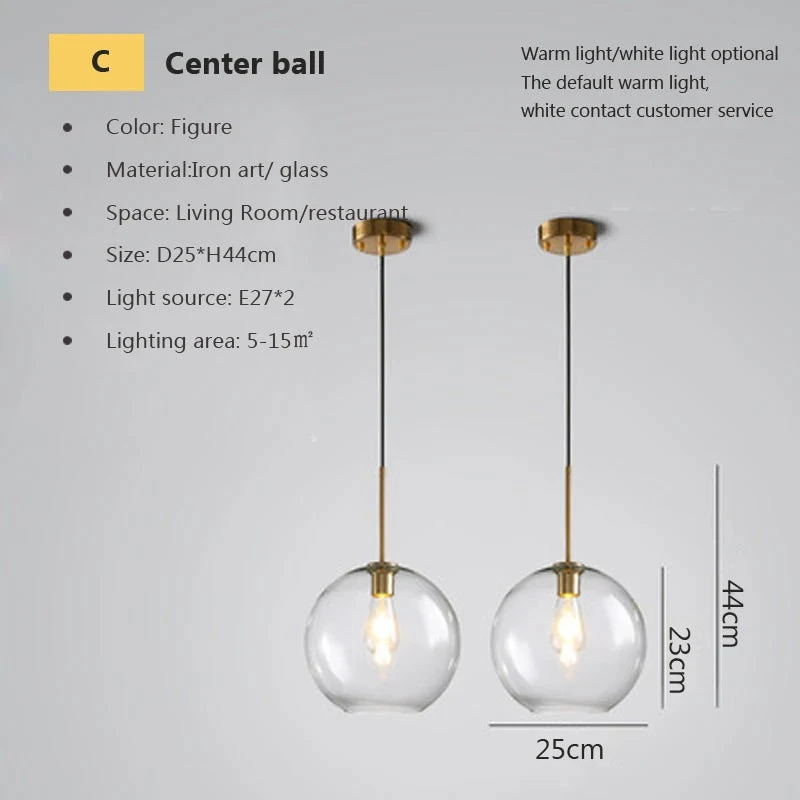 Lustre LED Verre Suspension Industriel 14 Lustre LED Verre Suspension Industriel – Image 12