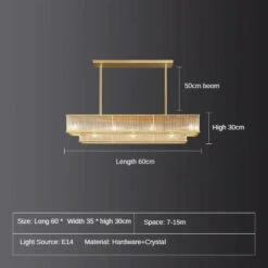 Lustre En Cristal Rétro Circulaire Design Pour Décoration Intérieure -Lumeers Boutique S39af7a3110284a709649bce12a22cbc6d