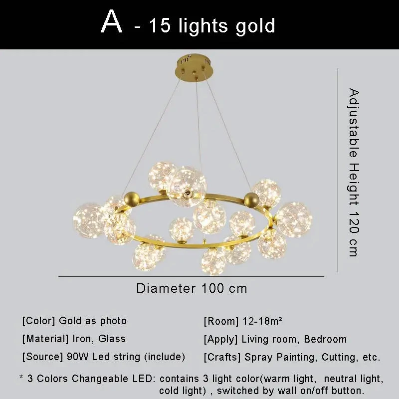 Lustre Led Moderne Design Nordique Pour Décoration Intérieure 9 Lustre Led Moderne Design Nordique Pour Décoration Intérieure – Image 7