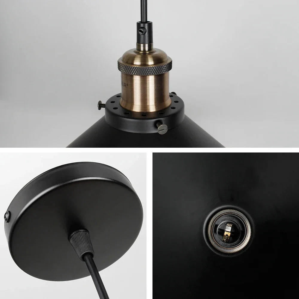 Suspension Rétro Loft Noir Suspendu Lumière Pays Américain Suspension Pour/cuisine Industrielle Restaurant Lustre Vintage 12 Suspension Rétro Loft Noir Suspendu Lumière Pays Américain Suspension Pour/cuisine Industrielle Restaurant Lustre Vintage – Image 10