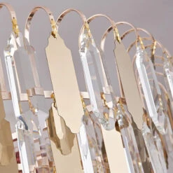 Lustre Moderne En Cristal Doré à Led Design élégant Pour Intérieur -Lumeers Boutique S3d9f9918221e41489f17bd0121004738K