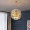 Lustre Cristal Pissenlit Cuivre Suspension à Led Décorative -Lumeers Boutique S3da9526b727a42c58e491b10cea89cebG