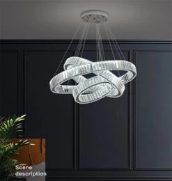 Lustre Moderne En Cristal Rond à Led Avec Intensité Variable -Lumeers Boutique S3dc16e1fc6ea4163b61e2ee57d1161ebV