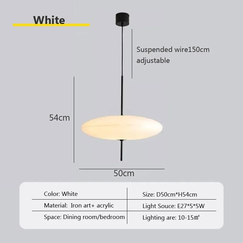 Suspension Soucoupe Volante Modernes Noires/blanches 11 Suspension Soucoupe Volante Modernes Noires/blanches – Image 9