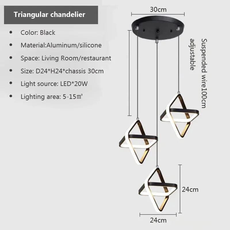 Lustre Moderne à LED Pour Un éclairage élégant Et Décoratif 9 Lustre Moderne à LED Pour Un éclairage élégant Et Décoratif – Image 7