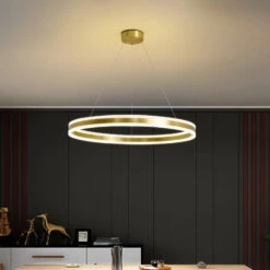 Lustre Circulaire à Led Design Avec Intensité Variable Pour Intérieur
