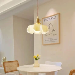 Lustre Plissé Simple Pour Décoration Intérieure éclairage Doux