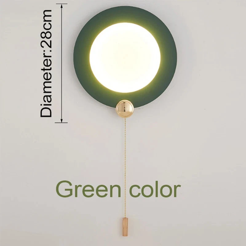 Applique Murale Ronde Créative Pour Chambre à Coucher 10 Applique Murale Ronde Créative Pour Chambre à Coucher – Image 8