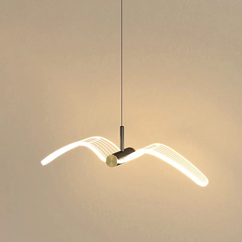 Led Mouette Suspension Lumières Chambre Chevet Fond Tenture Murale Lampes Pour Plafond Créatif Décor à La Maison Suspension Luminaire 6 Led Mouette Suspension Lumières Chambre Chevet Fond Tenture Murale Lampes Pour Plafond Créatif Décor à La Maison Suspension Luminaire – Image 4