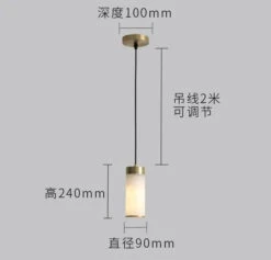 Suspension Rétro En Cuivre Avec Abat-jour En Marbre Pour Intérieur Et Jardin 18 Suspension Rétro En Cuivre Avec Abat-jour En Marbre Pour Intérieur Et Jardin -Lumeers Boutique S45a81da6730f4bfea6da1a6ef2df818ca