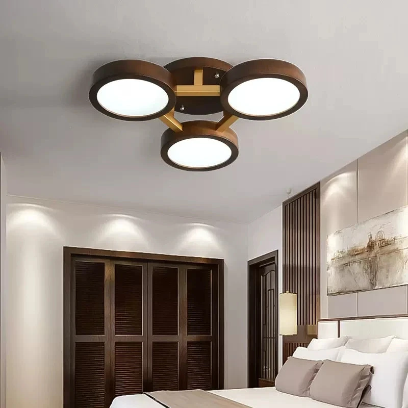 Lustre Led Moderne En Bois Pour Décoration Intérieure élégante 6 Lustre Led Moderne En Bois Pour Décoration Intérieure élégante – Image 4