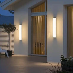 Acier Inoxydable LED étanche Longue Applique Murale Moderne Ip65 éclairage Extérieur Jardin Villa Balcon Ligne Lumière Mur Rondelle Lumière 8