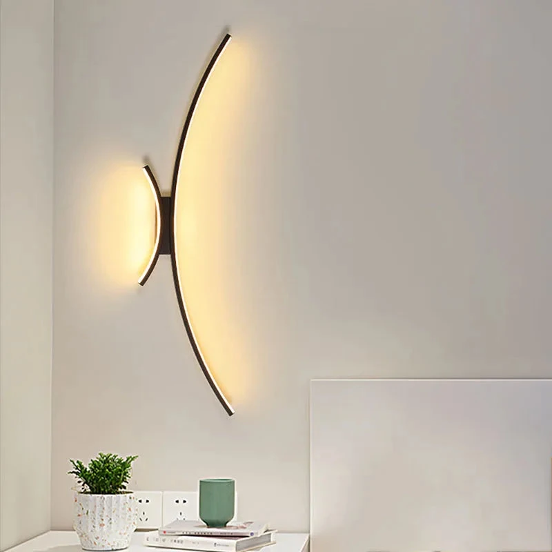 Applique Murale Arc De Cercle Design Minimaliste à LED 8 Applique Murale Arc De Cercle Design Minimaliste à LED – Image 6