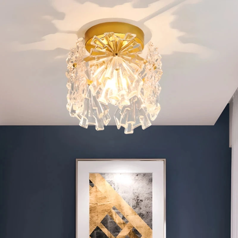 Plafonnier En Verre Flocon De Neige Design Moderne Luxe 4 Plafonnier En Verre Flocon De Neige Design Moderne Luxe – Image 2