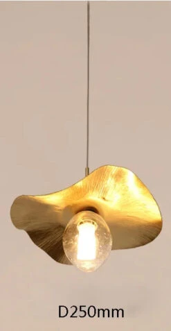 Lustre Nordique En Cuivre Forme De Feuille De Lotus Suspendu -Lumeers Boutique S4990b2e92e4843a19bcb152c045322edB