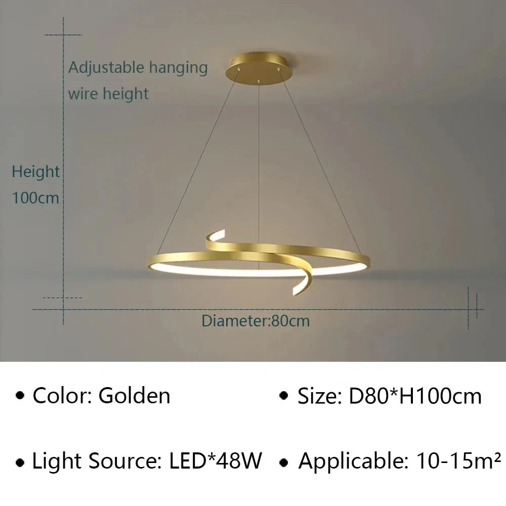 Suspension Moderne Led Pour éclairage Intérieur Et Décoration 13 Suspension Moderne Led Pour éclairage Intérieur Et Décoration – Image 11