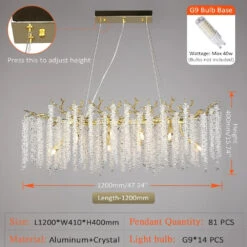 Lustre à Pampilles En Cristal Pour éclairage Intérieur à LED -Lumeers Boutique S4acb2aab0fd04ff4a3d7ecd0d14aedcdY