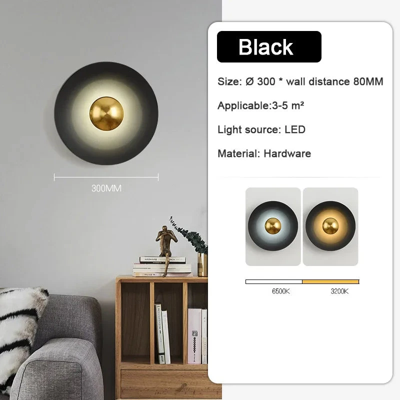 Applique Murale Led Ronde Moderne Pour Décoration Intérieure éclairage élégant 13 Applique Murale Led Ronde Moderne Pour Décoration Intérieure éclairage élégant – Image 11