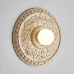 Applique Murale Rétro Haute Gamme Avec Abat-jour En Verre Blanc