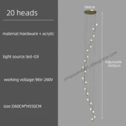 Lustre Moderne Design Avec éclairage à Led Créatif 23 Lustre Moderne Design Avec éclairage à Led Créatif -Lumeers Boutique S4bbbb38b3ce4438091595820787ffcc1C