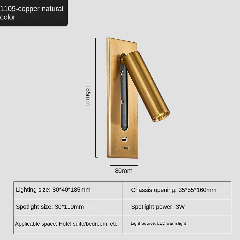 Applique Murale D'intérieur Haute Qualité Avec Chargeur Usb 9 Applique Murale D'intérieur Haute Qualité Avec Chargeur Usb – Image 7