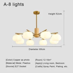 Lustre à Led Moderne Design Nordique Pour Décoration Intérieure -Lumeers Boutique S4d653f69989d40e8a7d3e20a002247b5G