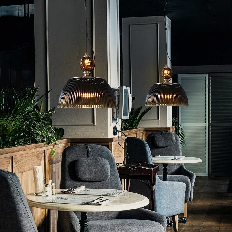 Suspension Avec Abat-jour En Verre Style Rétro Lorm 6 Suspension Avec Abat-jour En Verre Style Rétro Lorm – Image 4