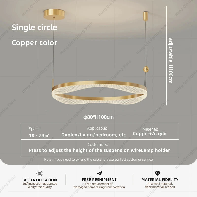 Lustre Moderne à Led Pour Décoration Intérieure élégante Et Contemporaine 17 Lustre Moderne à Led Pour Décoration Intérieure élégante Et Contemporaine – Image 16