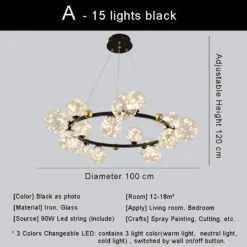 Lustre Led Moderne Design Nordique Pour Décoration Intérieure 37 Lustre Led Moderne Design Nordique Pour Décoration Intérieure -Lumeers Boutique S50486708ba9f46eda00a331c2e8d0784K